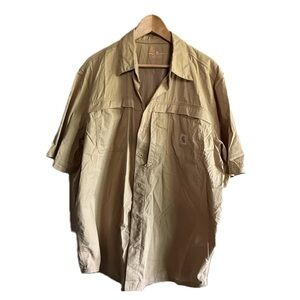 Carhartt Force Khaki Button-Up Shirt